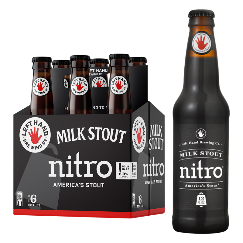 Left Hand Brewing Milk Stout Nitro 6pk 12oz Btl 6.0% ABV
