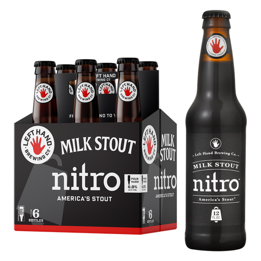 Left Hand Brewing Milk Stout Nitro 6pk 12oz Btl 6.0% ABV