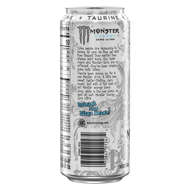 Monster Energy Zero Ultra 16oz Can