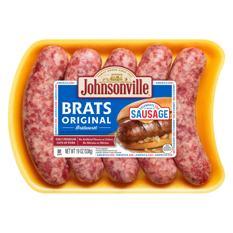 Johnsonville Orginial Bratwurst Sausage, 5ct