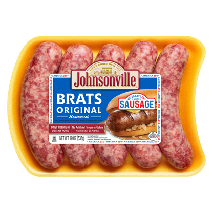 Johnsonville Orginial Bratwurst Sausage, 5ct