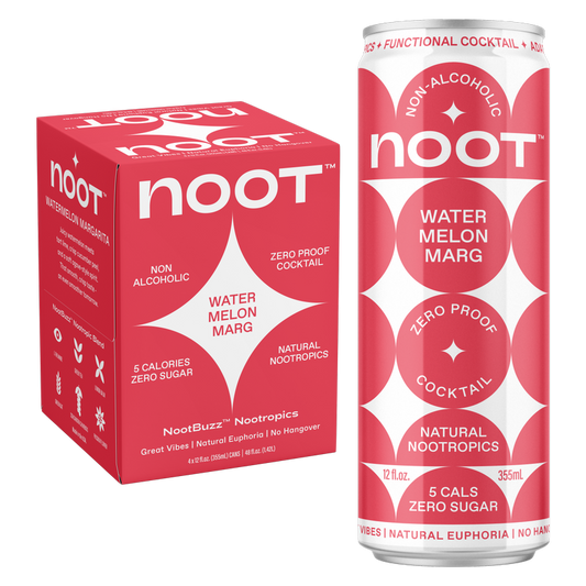 Noot Watermelon Margarita Non-Alcoholic Cocktail 4pk 12oz Can