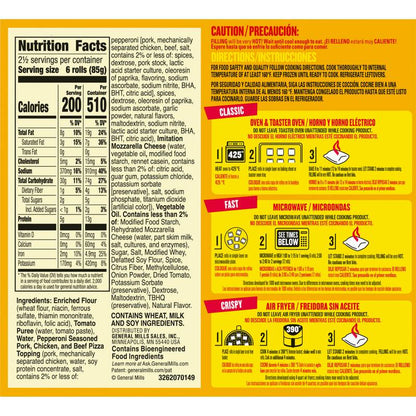 Totino's Frozen Pepperoni Pizza Rolls 15ct 7.5oz