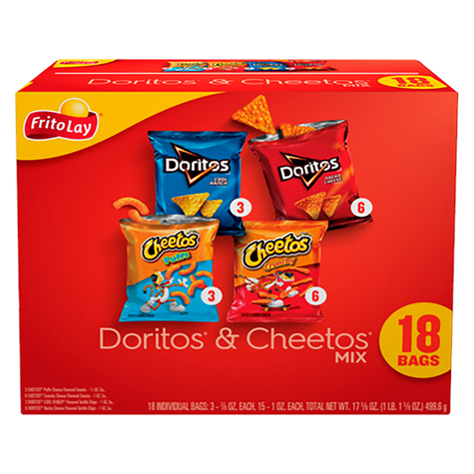 Frito-Lay Doritos & Cheetos Variety Pack 18ct