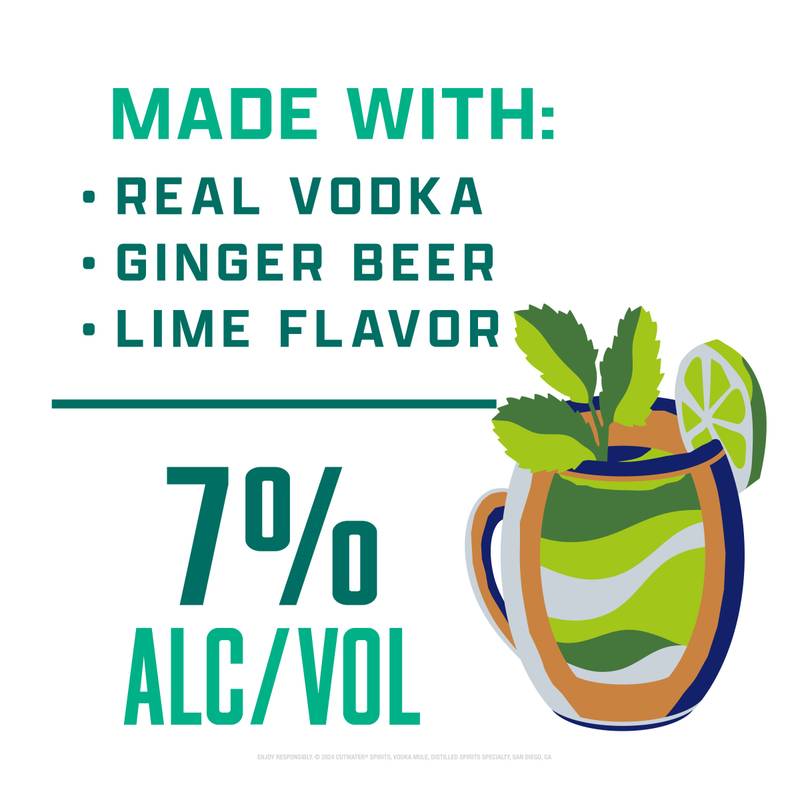 Cutwater Vodka Mule RTD - Single Can (12 OZ)