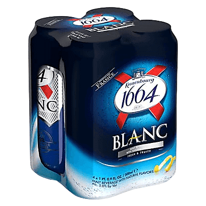 Kronenbourg 1664 Blanc 4pk 16oz Can