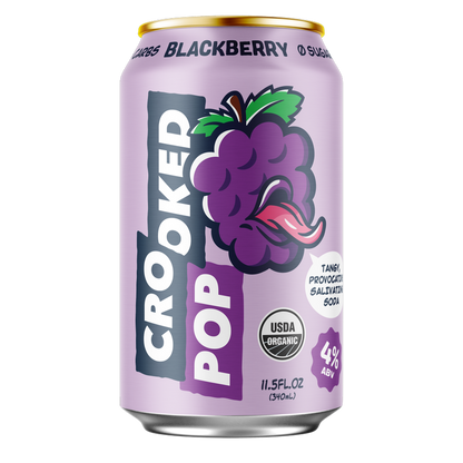 Crooked Pop Organic Blackberry Hard Soda 8pk 12oz Can