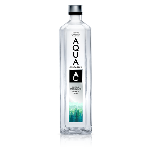 Aqua Carpatica Natural Spring Water 25.24oz Glass Bottle