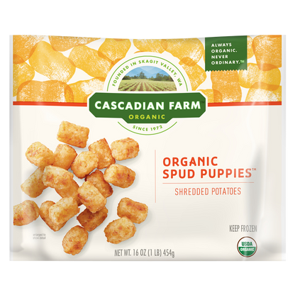 Cascadian Farm Frozen Organic Spud Puppies Shredded Potatoe 16oz