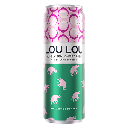 Lou Lou Bubbly Semi Sweet Rose 355ml Can 8.4% ABV