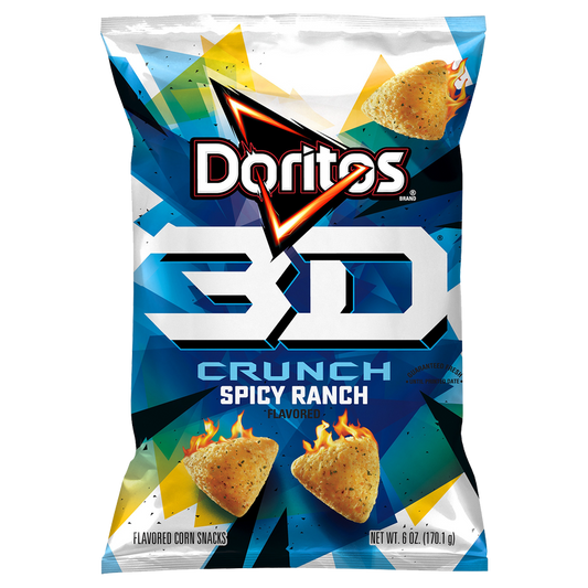 Doritos 3D Crunch Spicy Ranch Corn Snacks 6oz