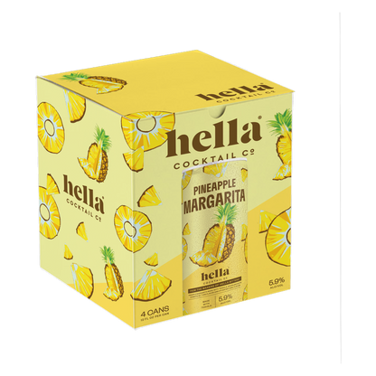 Hella Pineapple Margarita 4pk 12oz Can 5.9% ABV