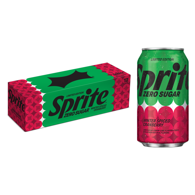 Sprite Winter Spiced Cranberry Zero Sugar 12pk 12oz Can