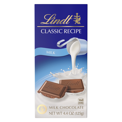 Lindt Classic Recipe Milk Chocolate Bar 4.4oz
