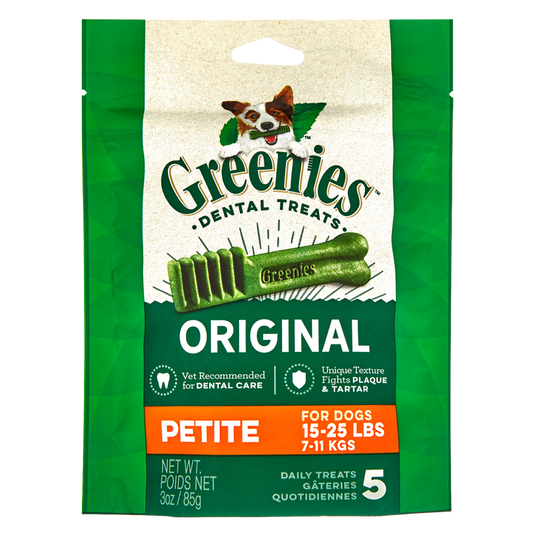 Greenies Dental Dog Treats Petite 5ct 3oz Bag