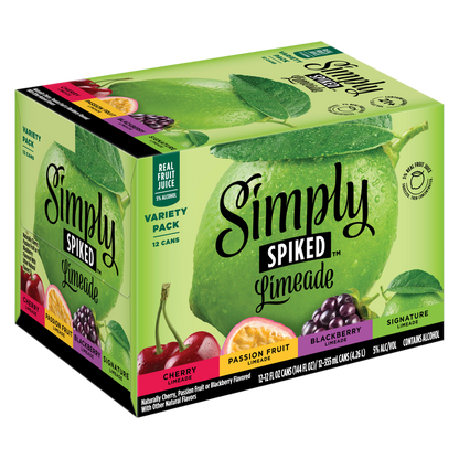 Simply Spiked Limeade Variety Pack 12pk 12oz Cans 5% ABV