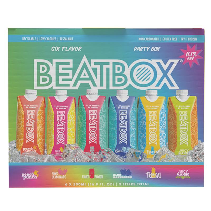BeatBox Variety Pack 6pk 500ml 11.1% ABV Wine Party Punch