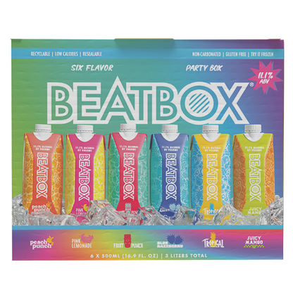 BeatBox Variety Pack 6pk 500ml 11.1% ABV Wine Party Punch