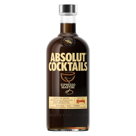 Absolut Espresso Martini 750ml Bottle