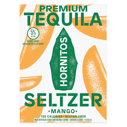Hornitos Tequila Seltzer Mango 4pk 12oz Can 5.0% ABV