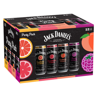 Jack Daniels Party Pack Variety 12pk 12oz Can 4.8% ABV