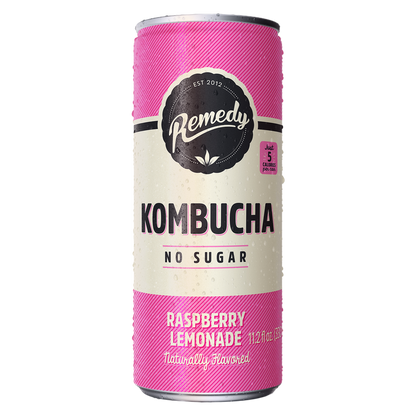 Remedy Raspberry Lemonade Kombucha 11.2oz Can