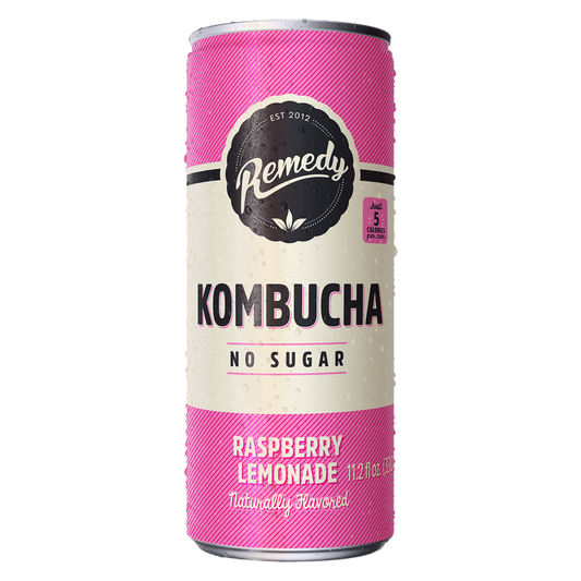 Remedy Raspberry Lemonade Kombucha 11.2oz Can