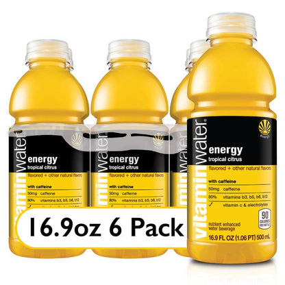 Vitaminwater Energy Tropical Cirtus 6pk 16.9oz Btl