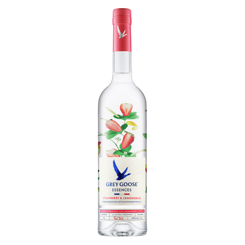 Grey Goose Essences Strawberry & Lemongrass Vodka 1L (60 Proof)
