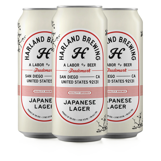 Harland Brewing Japanese Lager 4pk 16oz