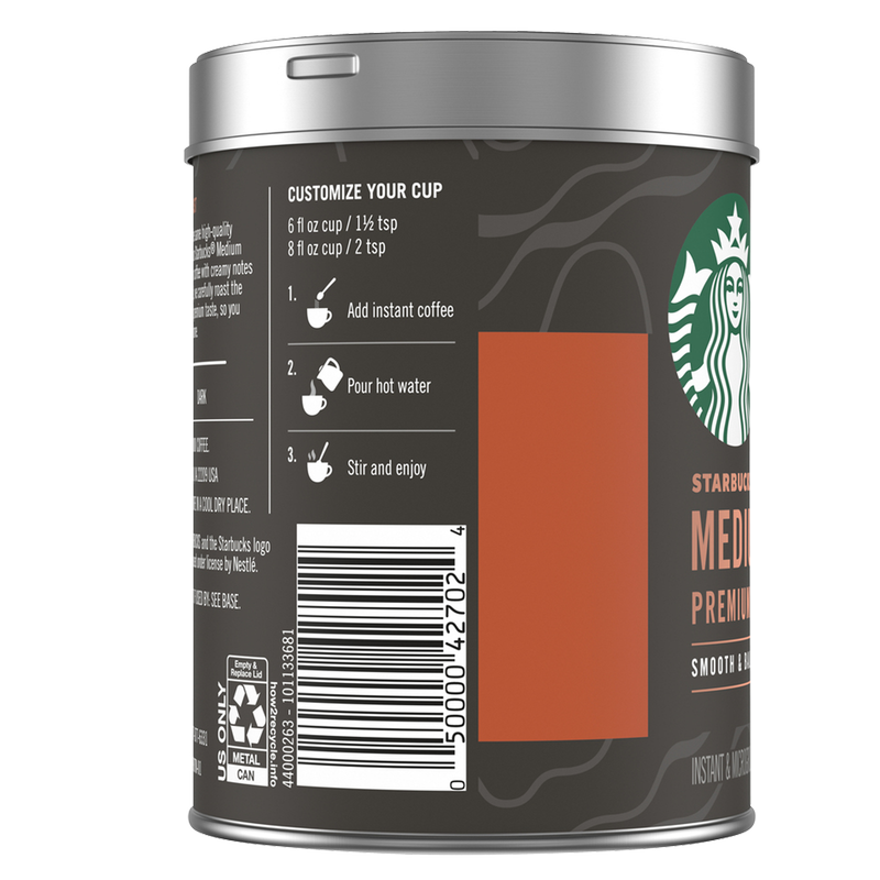Starbucks Premium Instant Medium Roast 3.17oz Can