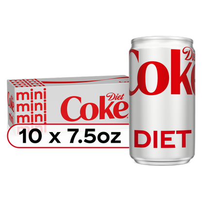 Diet Coke 10pk 7.5oz Mini Can