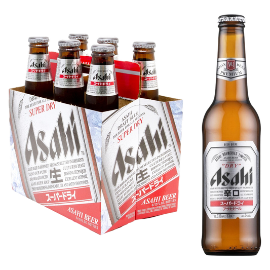 Asahi Super Dry 6pk 12oz Btl 5.0% ABV
