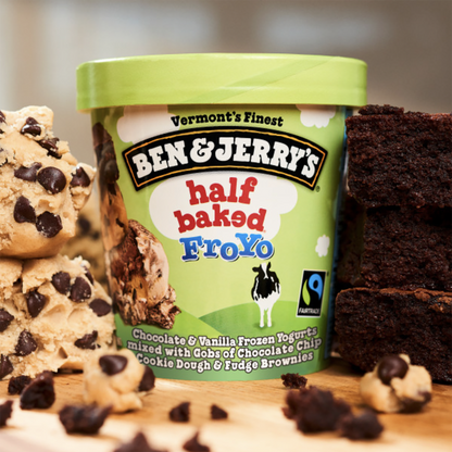Ben & Jerry's Half Baked Fro-Yo Frozen Yogurt 16oz