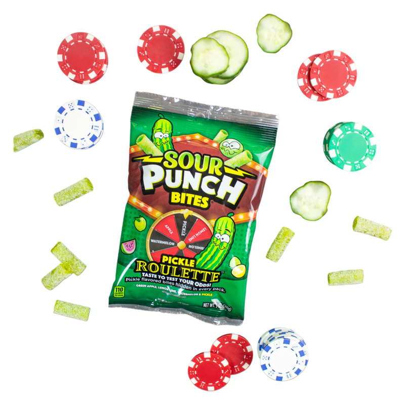 Sour Punch Pickle Roulette, Bites, 5oz