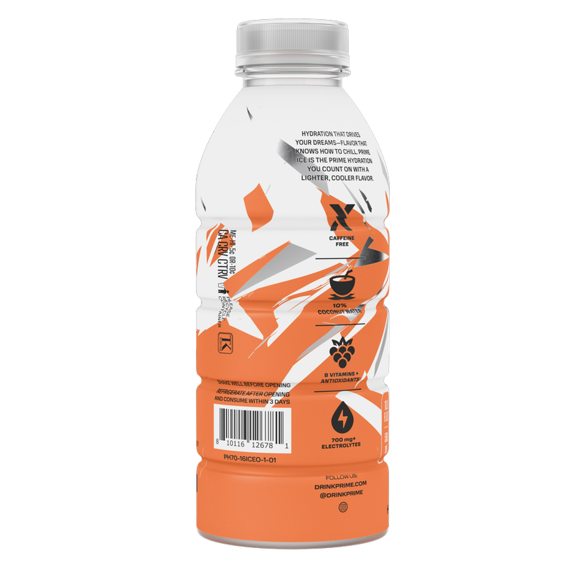 Prime Hydration Ice Orange 16.9oz Btl