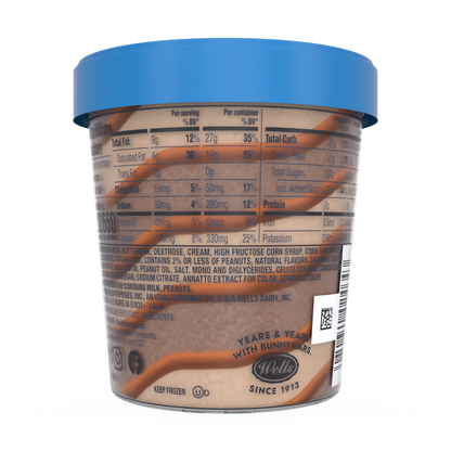 Blue Bunny Soft Chocolate Peanut Butter Frozen Dessert, 16 fl oz Pint