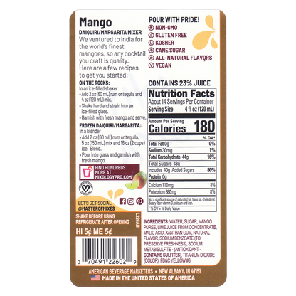 Master of Mixes Mango Daiq-Marg 1.75L Btl