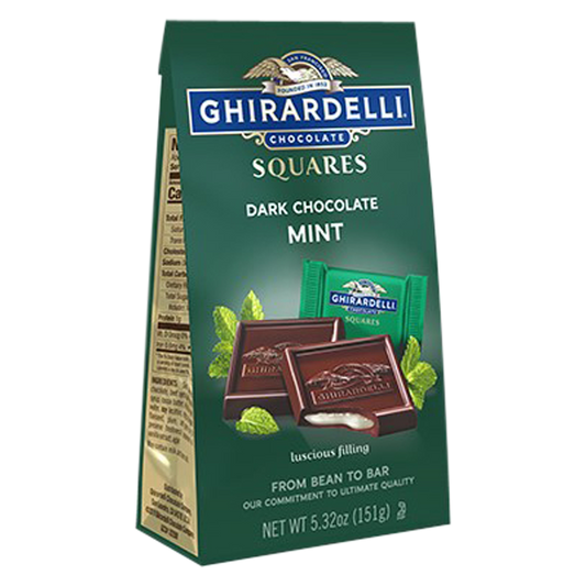 Ghirardelli Dark Chocolate Squares With Mint Filling
