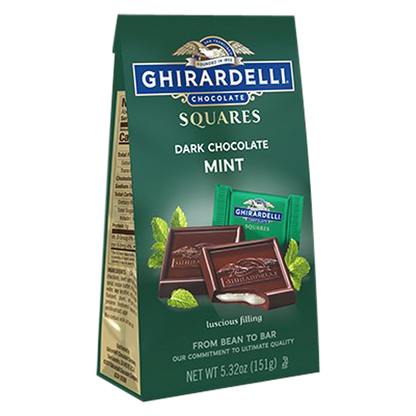 Ghirardelli Dark Chocolate Squares With Mint Filling