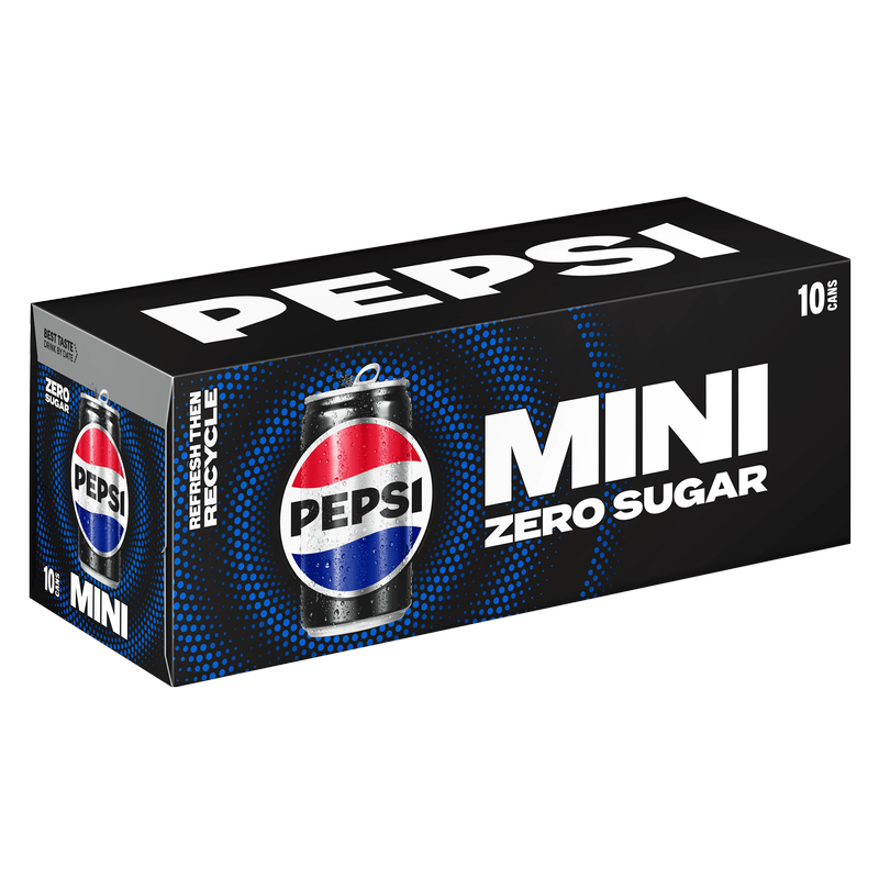 Pepsi Zero Sugar 10pk 7.5oz Mini Can