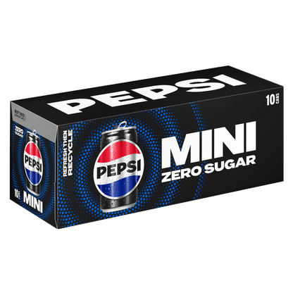 Pepsi Zero Sugar 10pk 7.5oz Mini Can