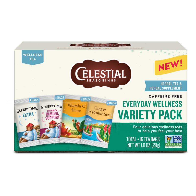 Celestial Seasonings Wellness Variety Pack 16ct Box