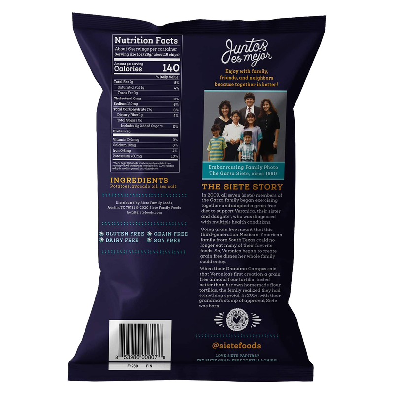 Siete Sea Salt Potato Chips 5.5oz