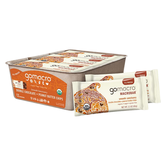 GoMacro Double Chocolate Peanut Butter Bar Case 12 Ct