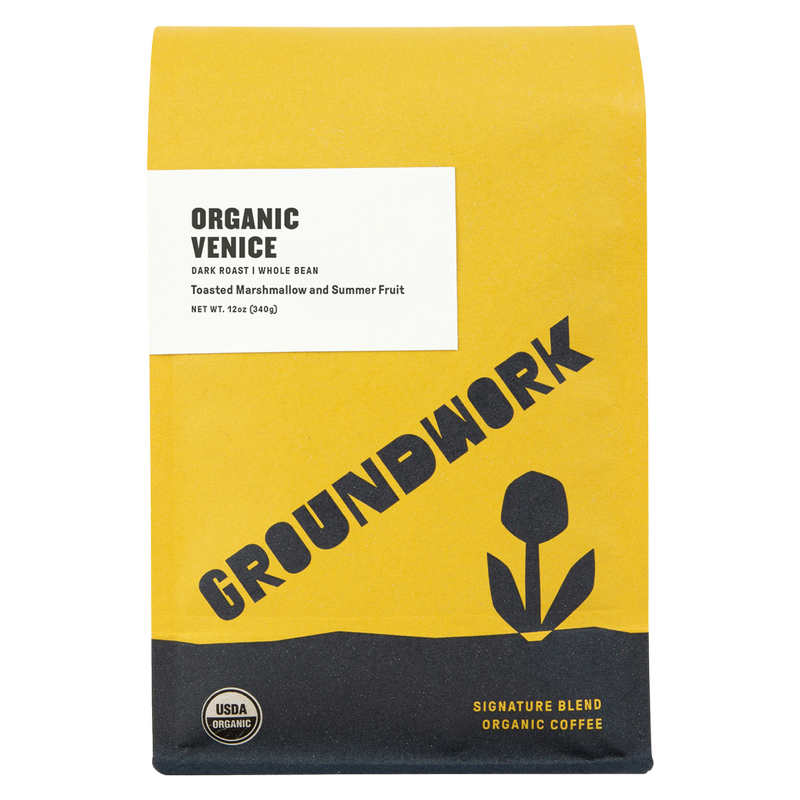 Groundwork Venice Organic Whole Bean Blend 12oz Bag