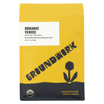 Groundwork Venice Organic Whole Bean Blend 12oz Bag