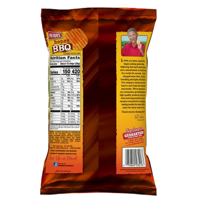 Herr's Honey BBQ Ripple Chip 2.75oz
