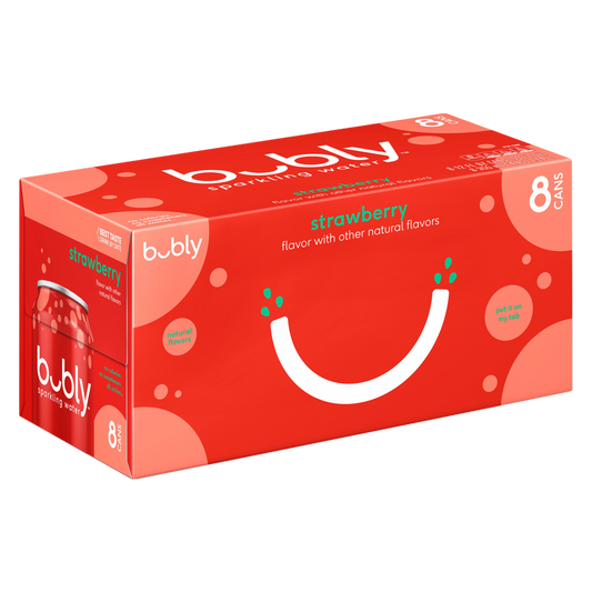 Bubly Strawberry 8pk 12oz Can