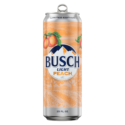 Busch Light Peach Single 25oz Can 4.1% ABV